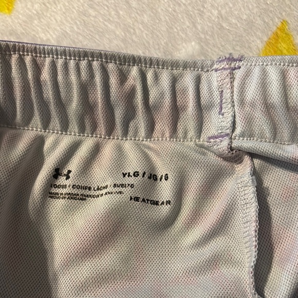 Under Armour Kids' Purple and Pink Patterned Shorts - Picture 3 of 3